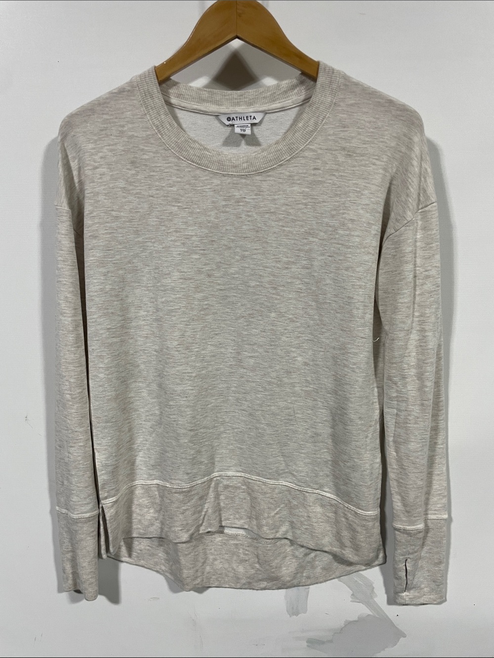 Athleta Women's White Crewneck Sweatshirt